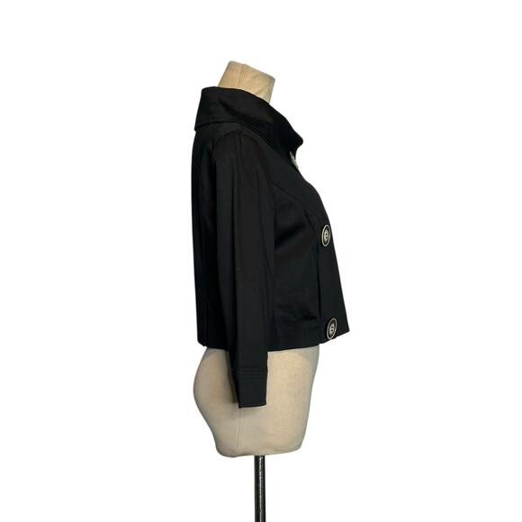 Selé black 3/4 sleeves crop jacket size small - Picture 7 of 11